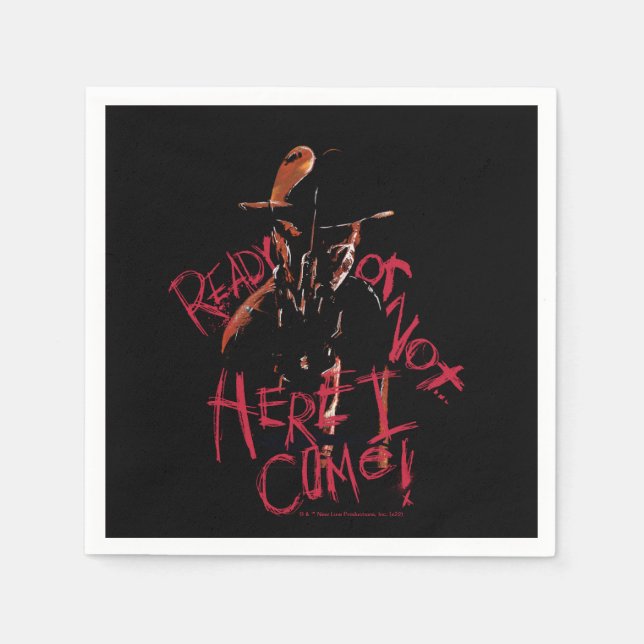 Ein Albtraum an der Elm Street | Bereit oder nicht Serviette (Vorderseite)