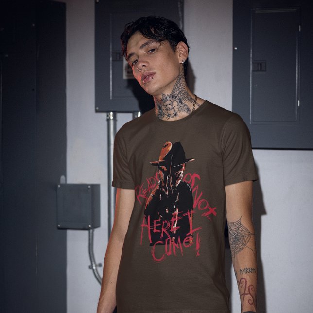 Ein Albtraum an der Elm Street | Bereit oder nicht T-Shirt (Man wearing t-shirt)