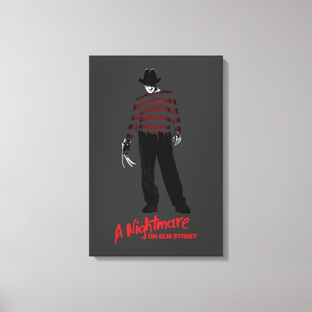 Ein Albtraum an der Elm Street | Freddy Krueger Leinwanddruck (Vorderseite)