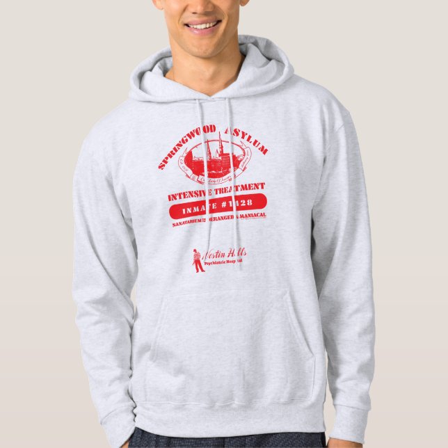 Ein Albtraum an der Elm Street | Springwood Asyl Hoodie (Vorderseite)