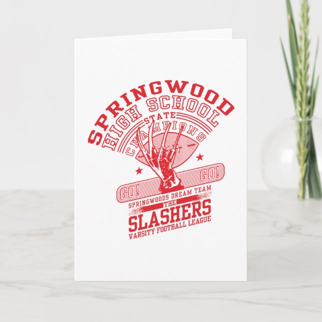 Ein Albtraum an der Elm Street | Springwood High Karte (Vorderseite)