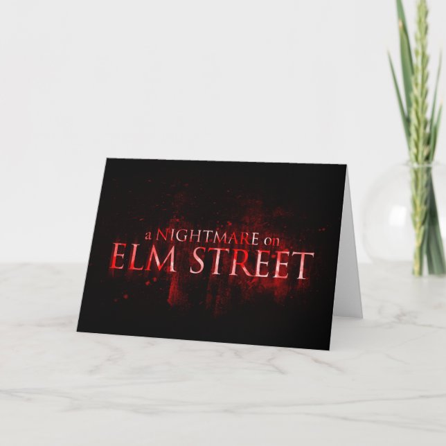 Ein Albtraum an der Elm Street | Text Karte (Vorderseite)