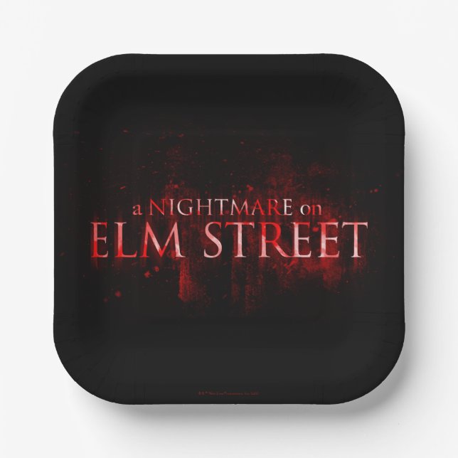 Ein Albtraum an der Elm Street | Text Pappteller (Vorderseite)