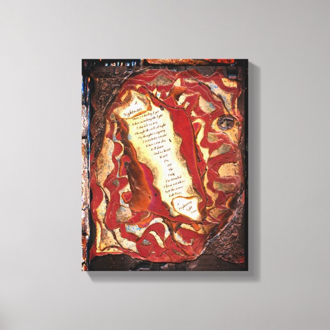 Ein Albtraum Leinwanddruck (Vorderseite)