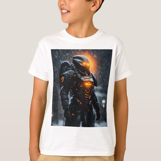 ein Alien-Soldaten-Monster T-Shirt (Vorderseite)