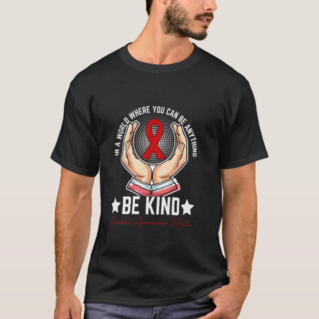 Ein Alkoholbewusstseinsmonat T-Shirt (Vorderseite)