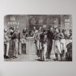 Ein allgemeiner Schrei, in einer Buschtüte, 1878 Poster