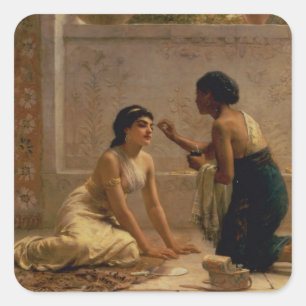 Ein alter Brauch Quadratischer Aufkleber