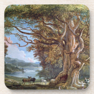 Ein alter Buchen-Baum, 1794 (Öl auf Leinwand) Getränkeuntersetzer