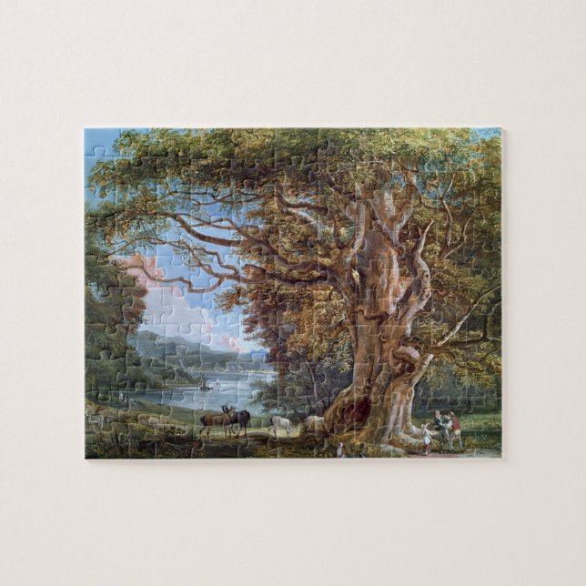 Ein alter Buchen-Baum, 1794 (Öl auf Leinwand) Puzzle (Horizontal)