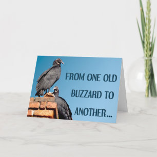 Ein alter Bussard zu einer anderen Geburtstagskart Karte