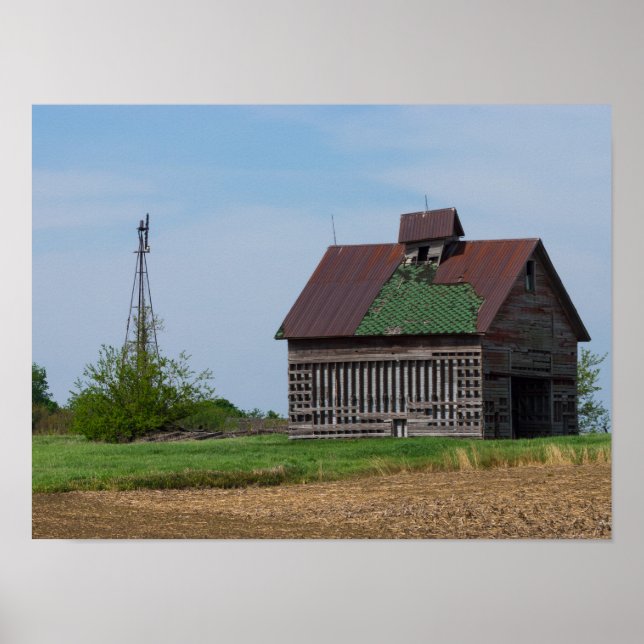 Ein alter Illinois-Stall Poster (Vorne)