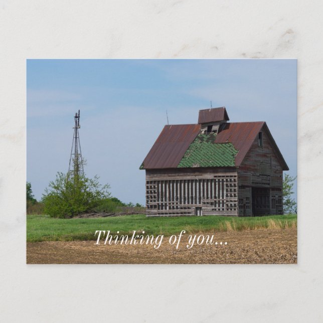 Ein alter Illinois-Stall Postkarte (Vorderseite)