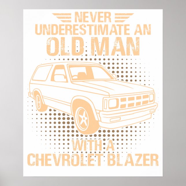 Ein alter Mann Chevrolet Blazer 1989 Poster (Vorne)