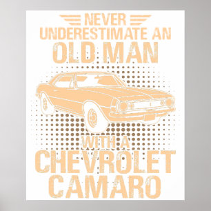 Ein alter Mann Chevrolet Camaro 1966 bis 68 Poster