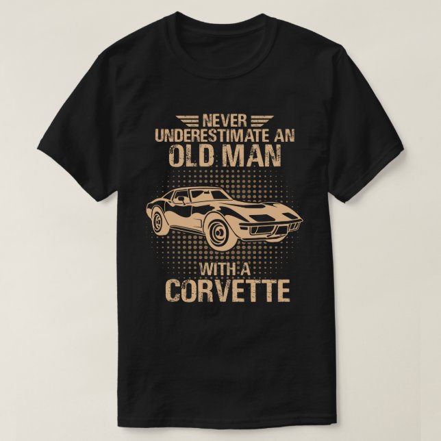 Ein alter Mann Chevrolet Corvette 1979 C3 T-Shirt (Design vorne)