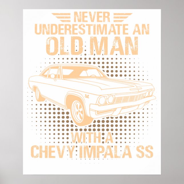 Ein alter Mann Chevrolet Impala Ss 1965 Poster (Vorne)