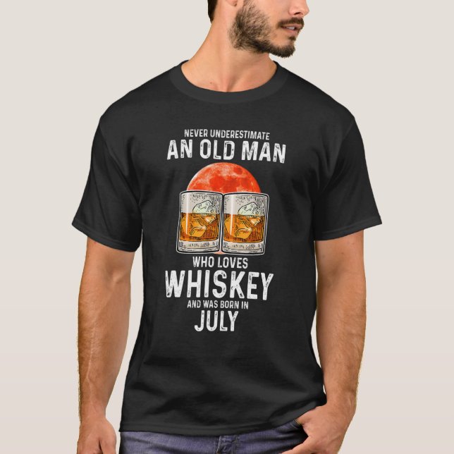 Ein alter Mann, der Lieben Whiskey J T-Shirt (Vorderseite)