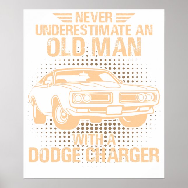 Ein alter Mann Dodge Charger 1971 Poster (Vorne)