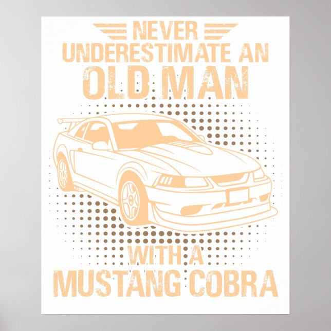 Ein alter Mann Ford Mustang 2000 Svt Cobra R Poster (Vorne)