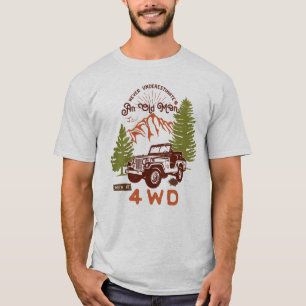 Ein alter Mann mit 4WD - Funny Adventure Vater Zit T-Shirt