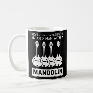 Ein alter Mann mit Mandoline 3 darf nie unterschät Kaffeetasse