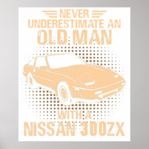 Ein alter Mann Nissan 300zx Poster