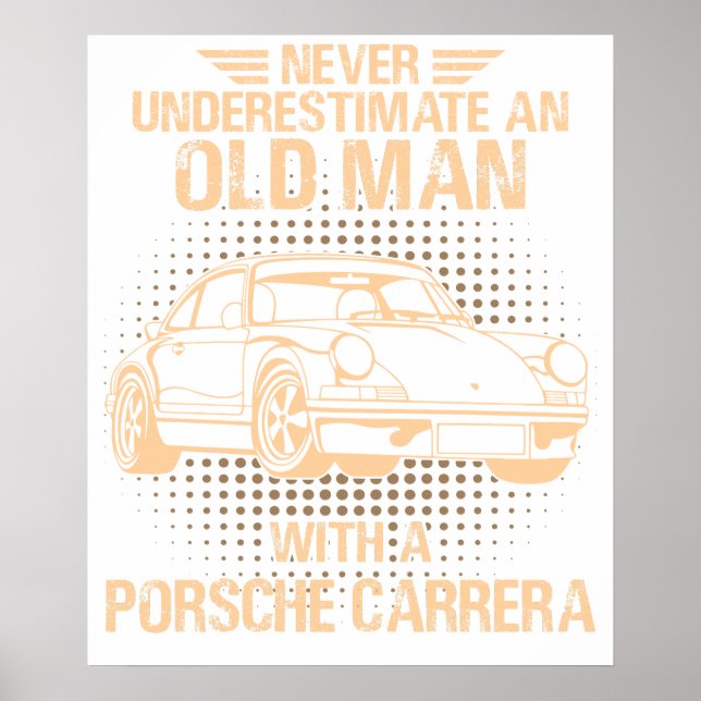 Ein alter Mann Porsche 911 Carrera Rs 2.7 Poster (Vorne)