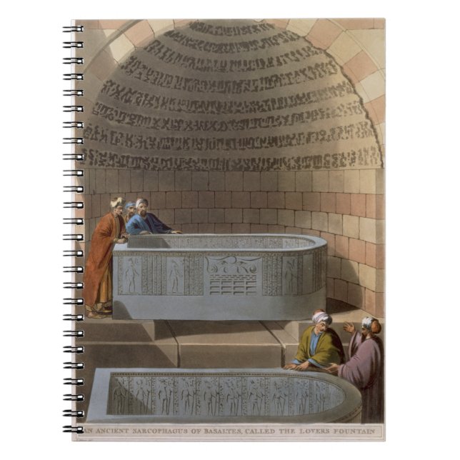 Ein alter Sarkophag von Basaltes, genannt das Lov Notizblock (Vorderseite)