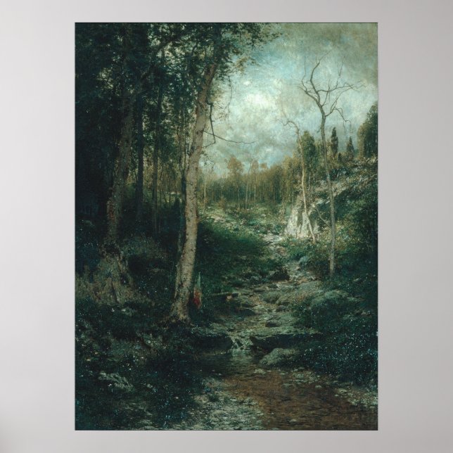 Ein altes Clearing (1881) - Alexander H. Wyant Pos Poster (Vorne)