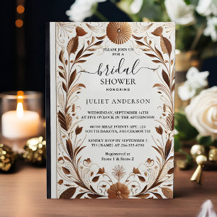 Ein altes englisches Retro Book Club Cover Brautpa Einladung