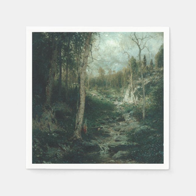 Ein altes Gemälde (1881) - Napkins Serviette (Vorderseite)