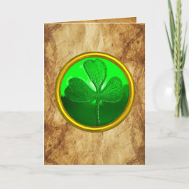 Ein altes irisches Segen-Pergament Feiertagskarte