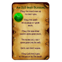 Ein altes irisches Segen-Pergament