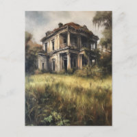 Ein altes Landhaus, das aufgegeben wurde