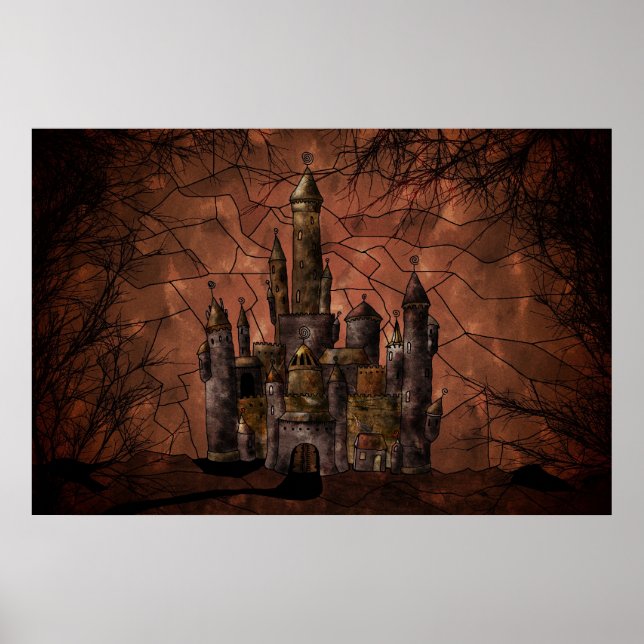 Ein altes Schloss Poster (Vorne)