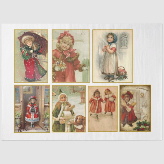 Ein altes Weihnachtsdesign 13 Seidenpapier (Vorderseite)