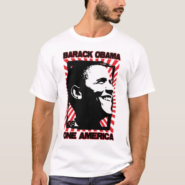 Ein Amerika- - Obama12 Shirt (Vorderseite)