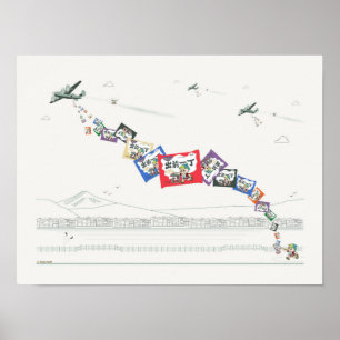 Ein amerikanischer B52 Ramen Noodle fällt Poster