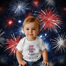 Ein amerikanischer Typ 4. Juli Red White Blue Gebu Baby T-shirt