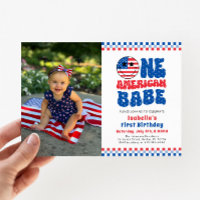 Ein amerikanisches Babe 4. Juli Foto erster Geburt