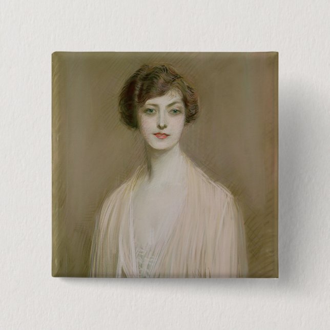 Ein amerikanisches (Pastell auf Leinwand) Button (Vorderseite)
