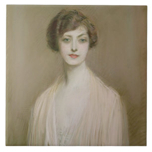 Ein amerikanisches (Pastell auf Leinwand) Fliese