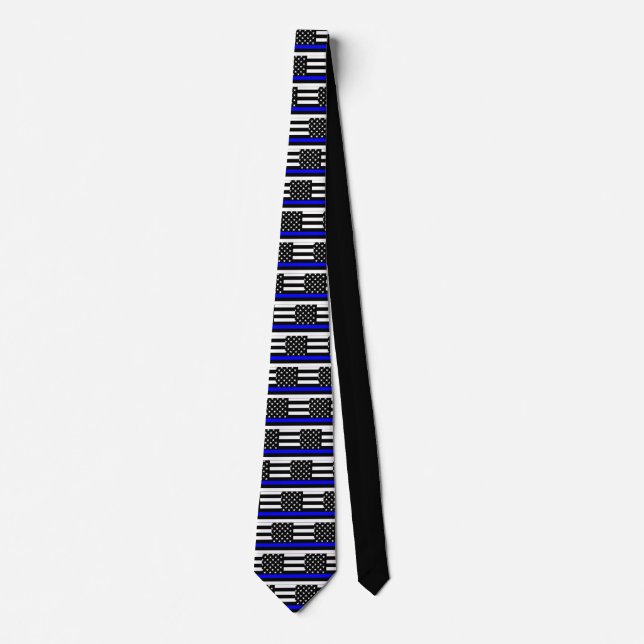 Ein amerikanisches Thin Blue Line Display Krawatte (Vorderseite)