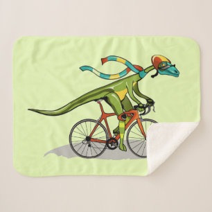 Ein Anabisetia Dinosaurier, der mit dem Fahrrad fä Sherpadecke