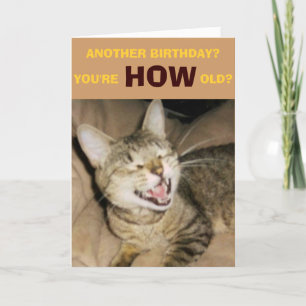 EIN ANDERER GEBURTSTAG?, DU BIST WIE ALT? KARTE