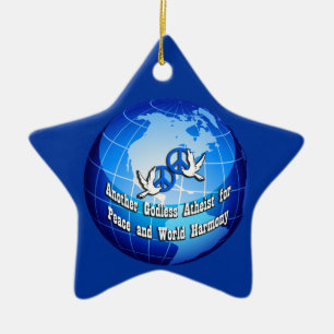 Ein anderer gottloser Atheist für Keramik Ornament