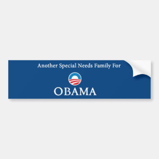 Ein anderer Special benötigt Familie für Obama Autoaufkleber