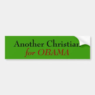 Ein anderes christliches, für OBAMA Autoaufkleber