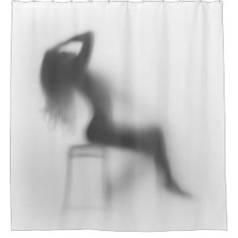 Ein anderes, das sexy Mädchen in deiner Dusche ist Duschvorhang
